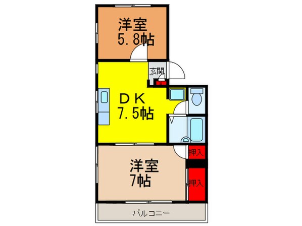 メゾンヌフの物件間取画像